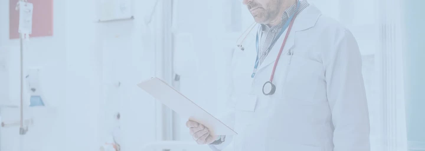 Doctor with tablet