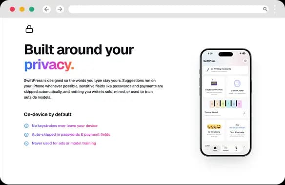 AI-Typing Powered Section